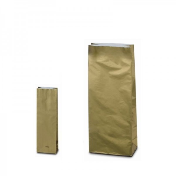 Three layer bag gold color 100g and 1 kg