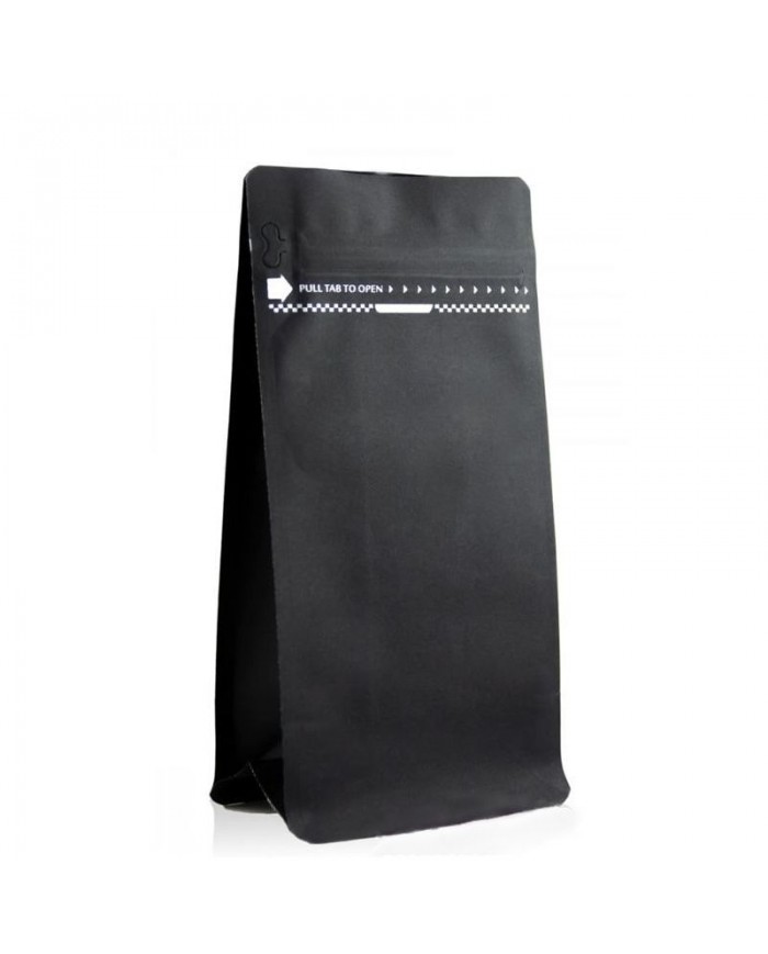 Black Kraft bag with ZIP