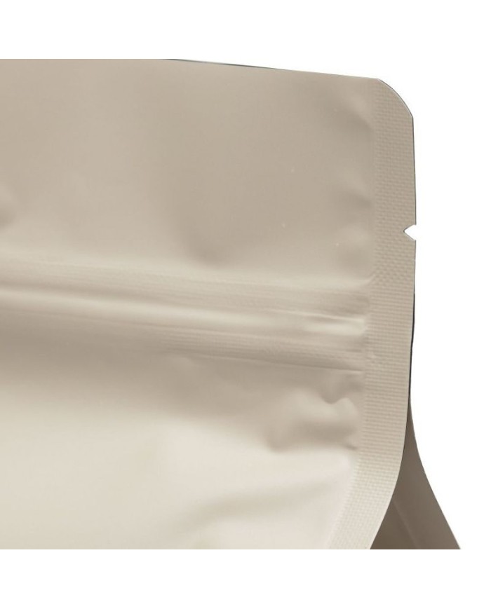 Matte beige bag with ZIP