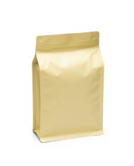 Matte vanilla bag with ZIP recyclable