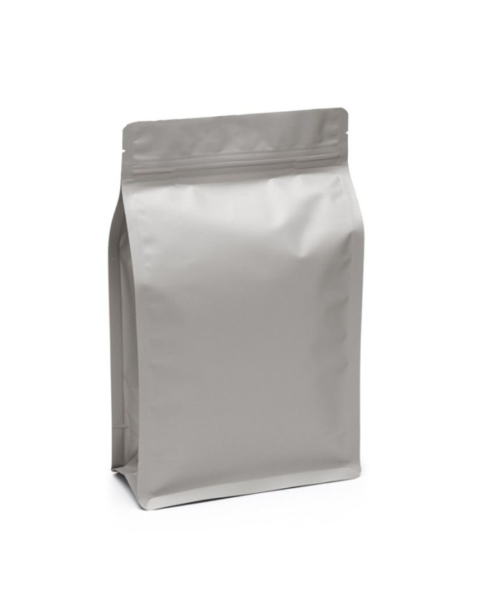 Matte grey bag with ZIP recyclable