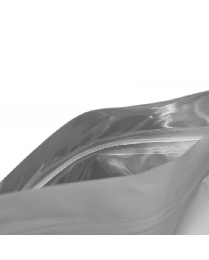 Matte grey bag with ZIP