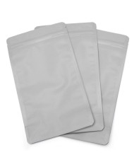 Matte grey bag with ZIP