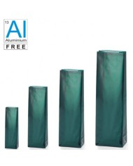 Block bottom bags classic glossy look - GREEN