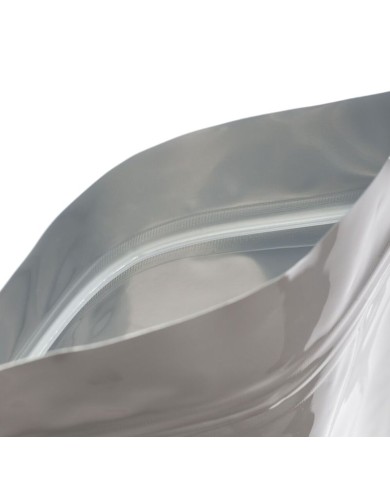 Doypack bags silver colour with ALU