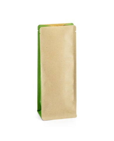 Kraft bag without Al layer with green side