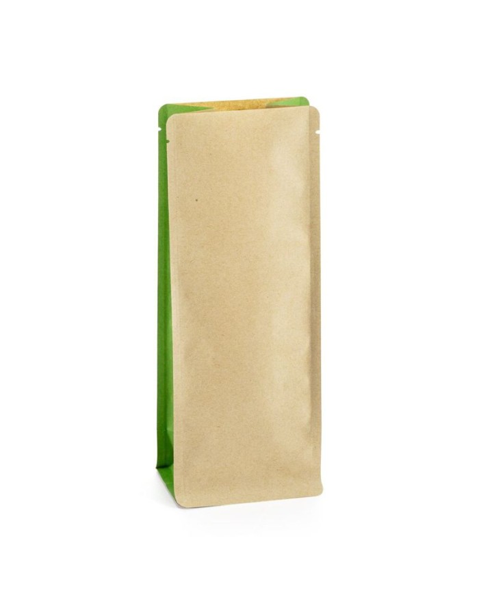 Kraft bag without Al layer with green side