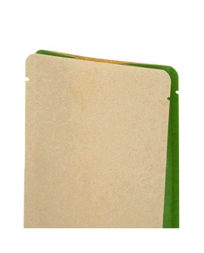 Kraft bag without Al layer with green side