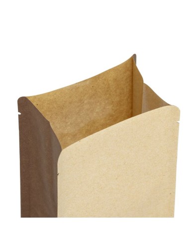 Kraft bag without Al layer with brown side