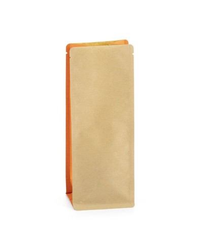 Kraft bag without Al layer with orange side