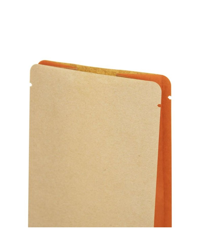 Kraft bag without Al layer with orange side