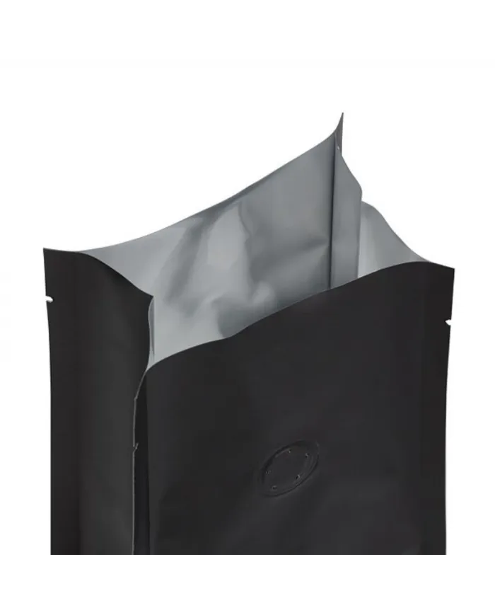 Vrecko matné čiernej farby s ventilom bez ZIP