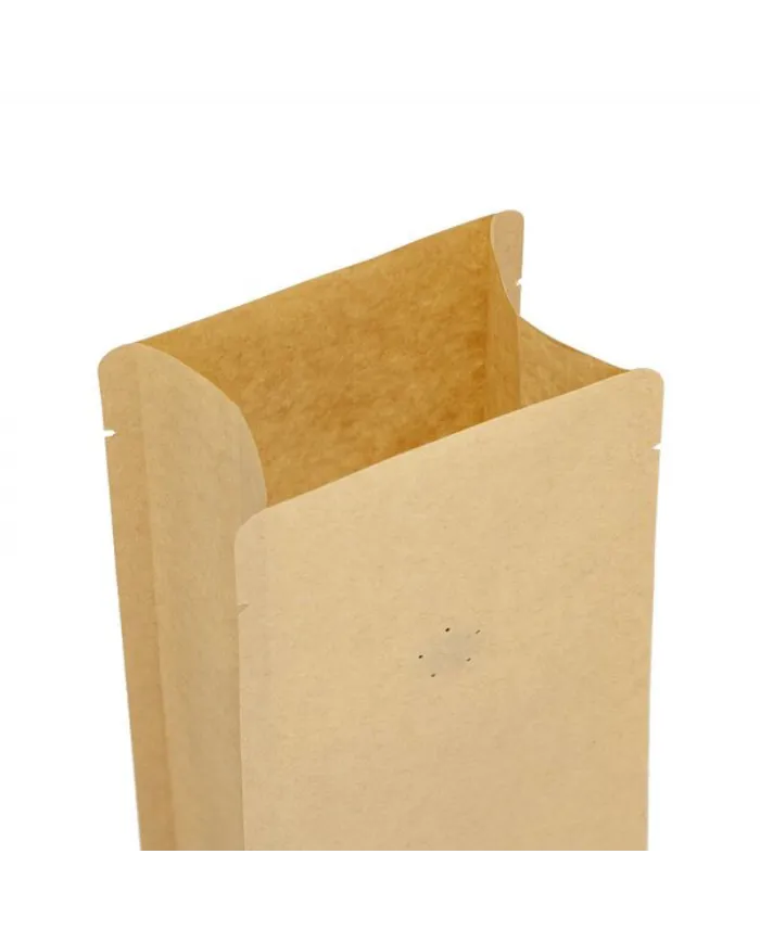 Vrecko s plochým dnom s ventilom, bez ZIP