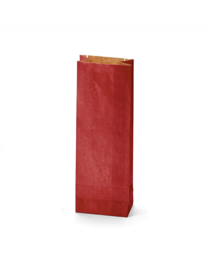 Dvojvrstvový papierový sáčok Kraft červený 100g