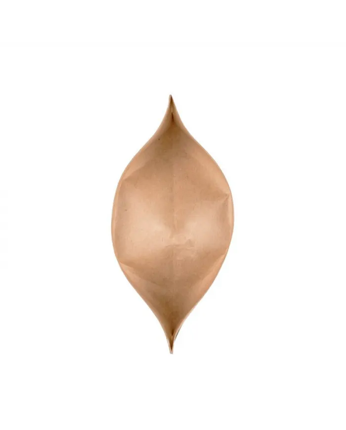 Doypack natural brown with window without ALU layer