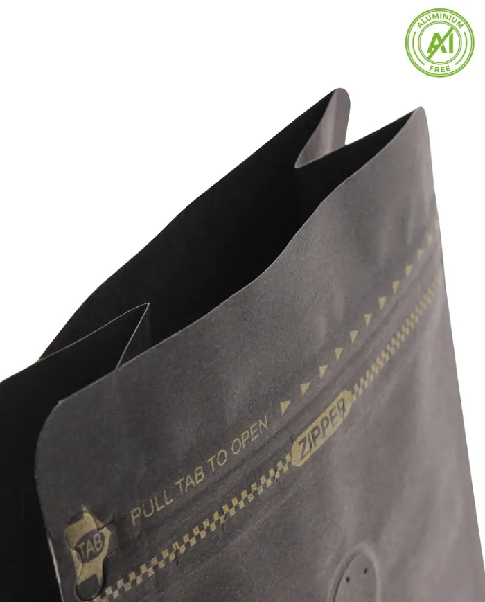 Vrecko s plochým dnom Kraft papier so ZIP a ventilom