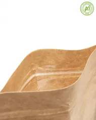 Doypack natural brown with window without Al