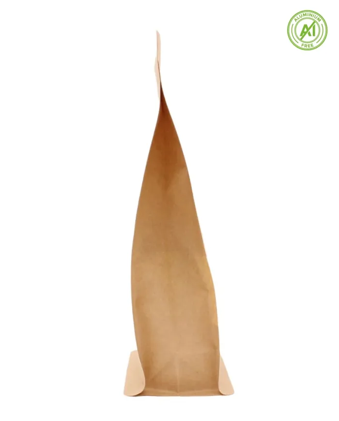 Block bottom bag with ZIP & window