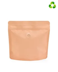 Doypack ZIP peach color with valve 250g